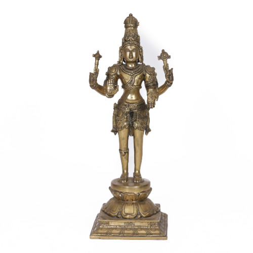 12 inch Brass Vishnu 