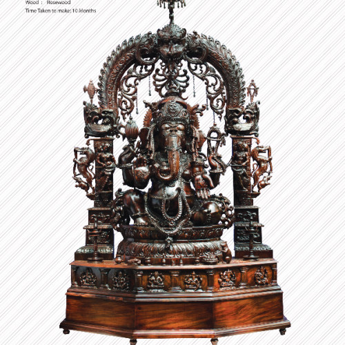 4ft Ganesh Rose wood