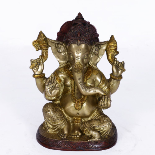 Brass Ganesh 10 inch 