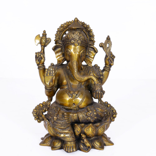 Brass Ganesh 12 inch 