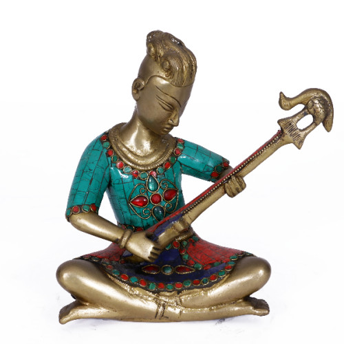 Brass Music Figures with Gems stone inlay (each )