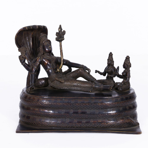 Brass Padmanabha , Lexmi, Bumi davi, Brahma 9 inch 