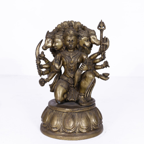 Brass Panjamuga Hanuman 13 inch