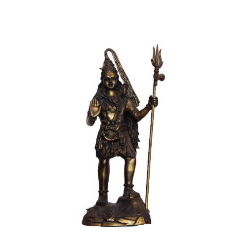 Brass Shiva 21 inch (height) X 9 inch Width X 7 inch Depth 
