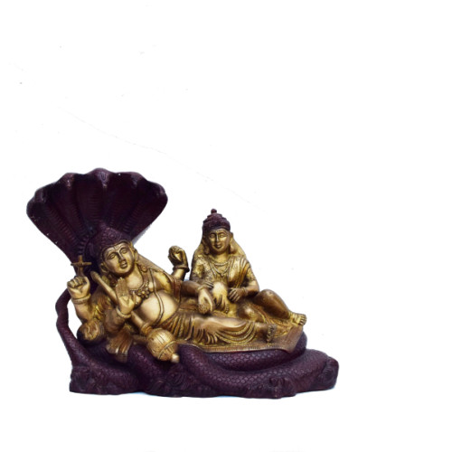 Brass Vishun Lekshmi 10 inch ( height) X 11.5 inch (width) X 5 inch (depth) 