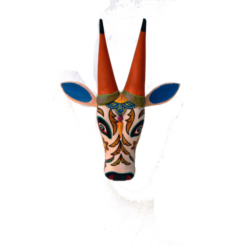 Bull head wooden 13 inch height and 10 inch width 