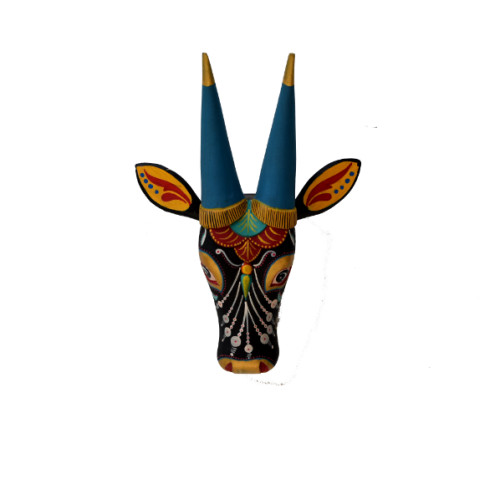 Bull head wooden 13 inch Height and 10 inch width 