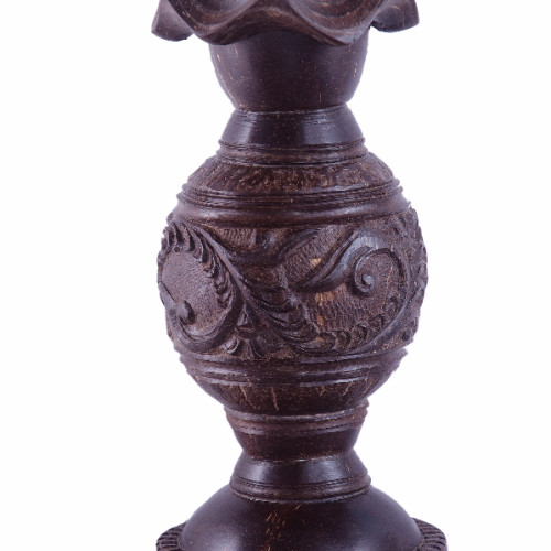 coconut Flower Pot 12 inch size with curving 
