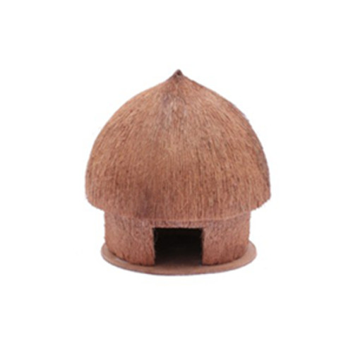Coconut Husk Hut with shell 