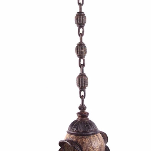 Coconut shell Bhasma Pot chain hang