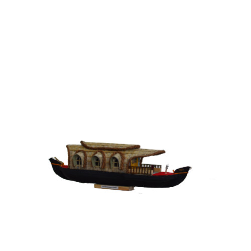 House boat 11 inch frond open bamboo and wood based craft