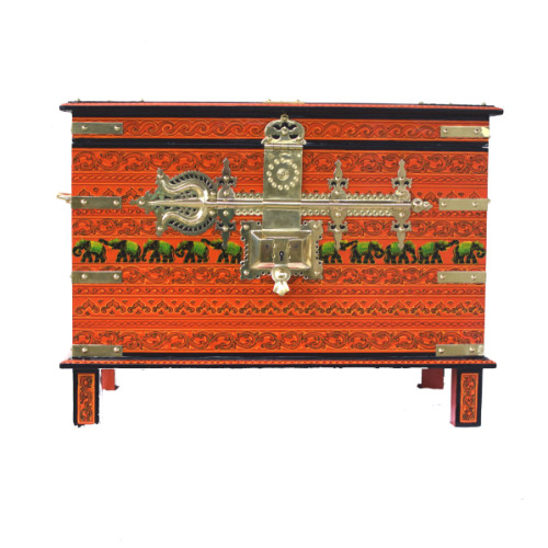  Kerala Traditional Rice box big size with mural painted  22 inch height  X 16 inch depth X 28 inch width 