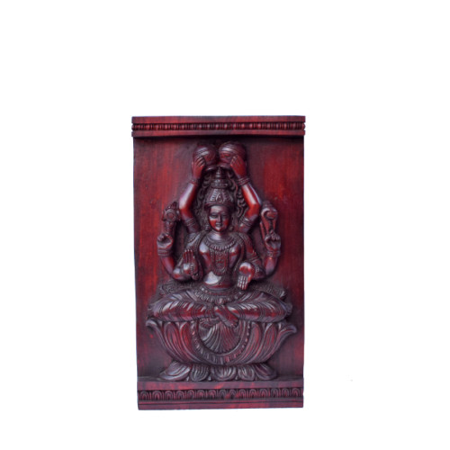 Mahagani wood wall panel rose wood finishing 18 inch Vishnu