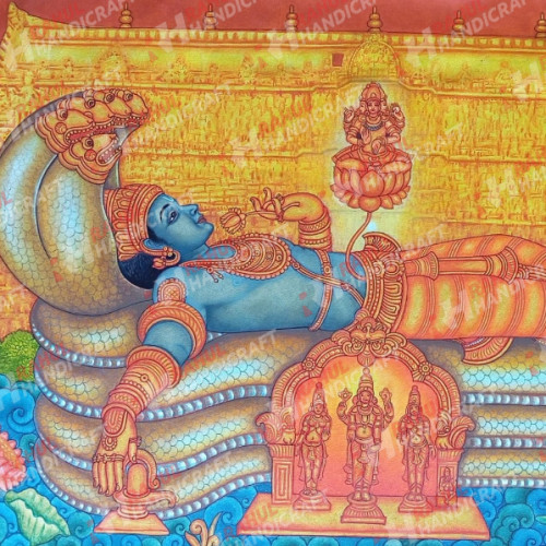 PADMANABHA SWAMY  MURAL 3F X 2FT ARTIST SAJI