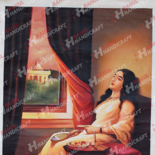 Ravi Varma Painting Oil 30 inches X 17 inches 