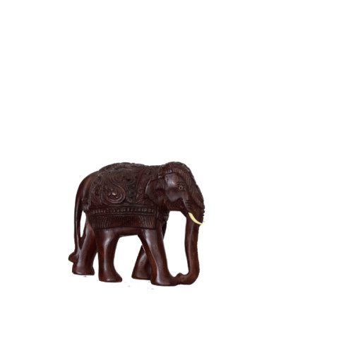 Rose wood Elephant  Curved 6 inch of size 
