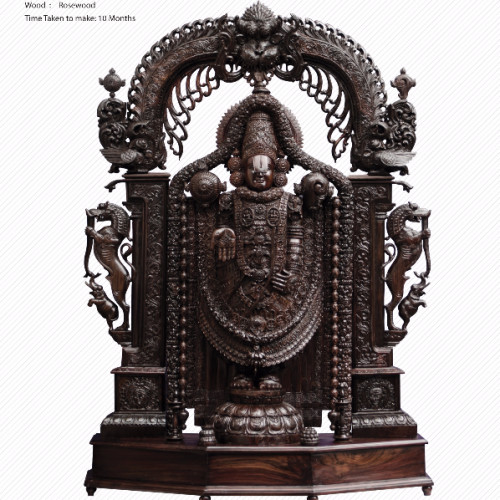 Rose wood Thiruppathi Balaji ft hand made