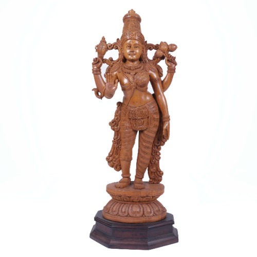 Teak wood Ardhanarishvara 24 inch 