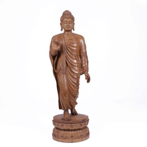 Teak wood Buddha 