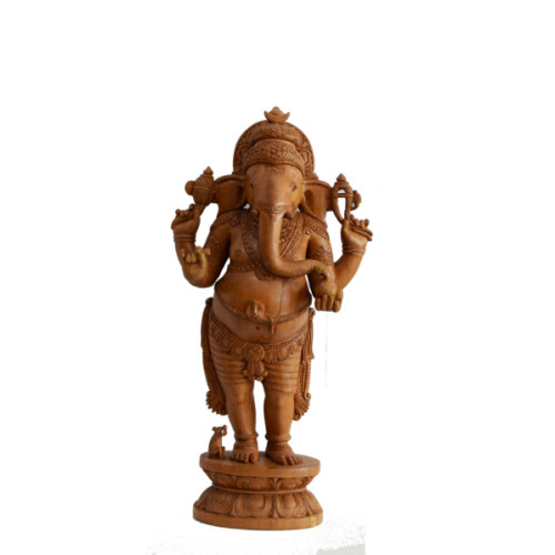 Teak Wood Ganesh 30 inch 