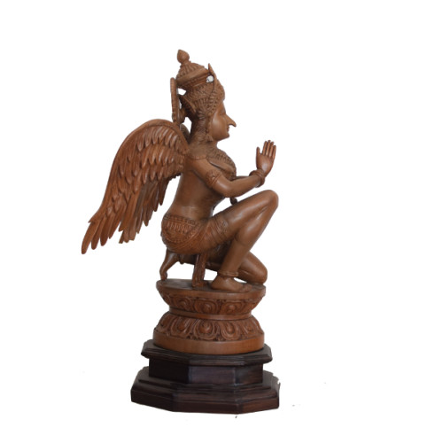 Teak Wood Garuda 17 inch Height X 10 inch width X 6.5 inch depth unique art of Rahul Handicraft 
