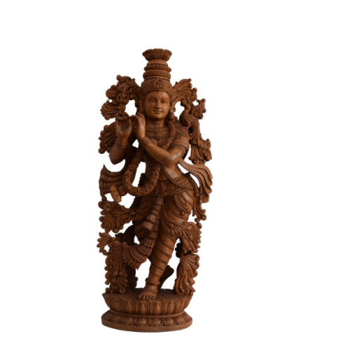 Teak wood Krishna 30 inch 