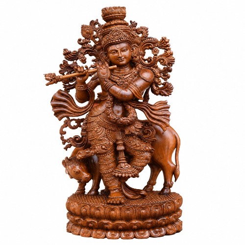 TEAK WOOD KRISHNA 36 INCH