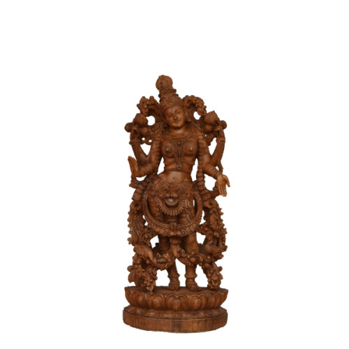 Teak wood  Laksmi 32 inch height X 12 inch width X 8 inch Depth unique art of Rahul Handicraft
