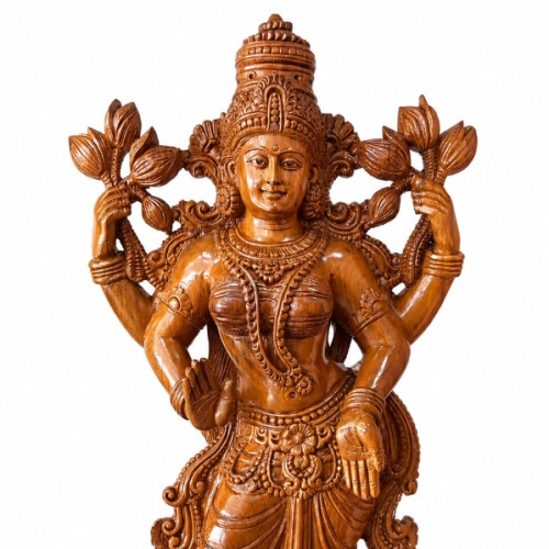 TEAK WOOD LEXMI 22 INCH HAND MADE CRAFT 
