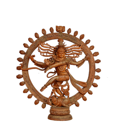 Teak Wood Nataraja 24 inch Height X 22 inch width X 6 inch depth fulll hand made craft