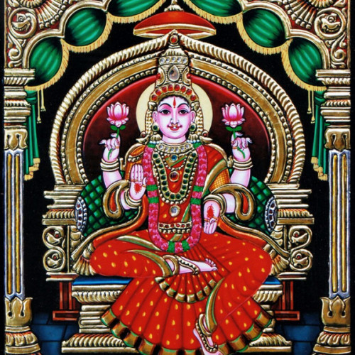 Thanjavor Painting Lexmi 15 inch X 12 inch 