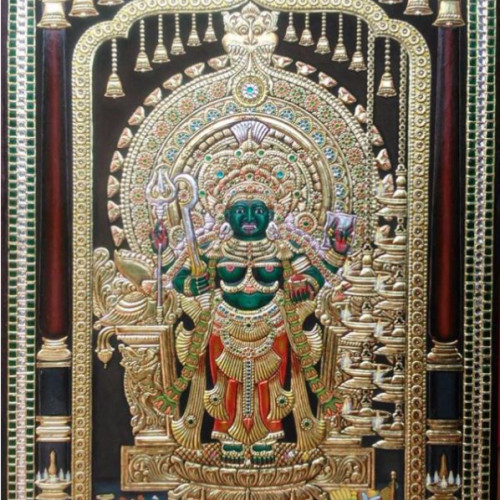 Thanjavur painting 4ft x 3ft Kanichikulagara Davi