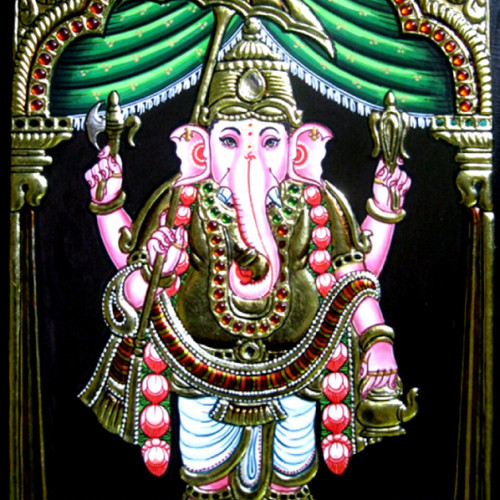  Thanjavur painting Ganesh