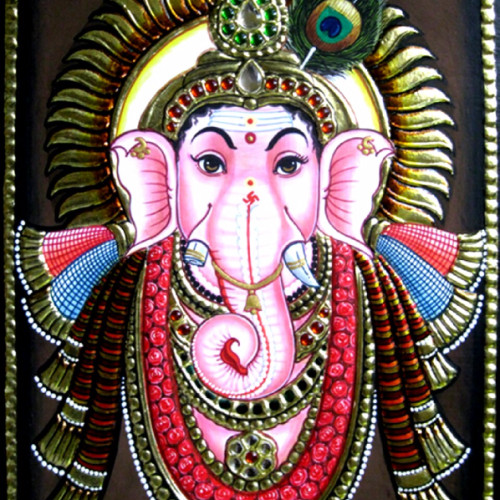Thanjavur painting Ganesh 
