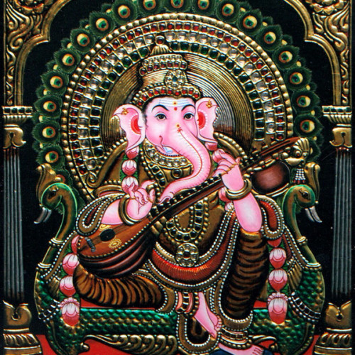 Thanjavur painting Ganesh 