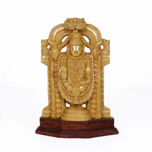 Thiruppathi Balaji 12 inch White cedar wood