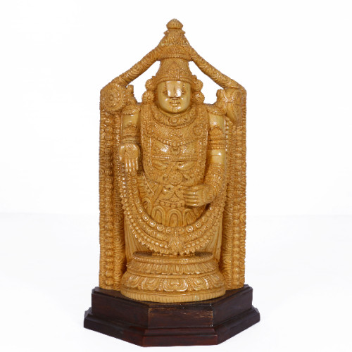 Thiruppathi Balaji 14 inch white cedar wood