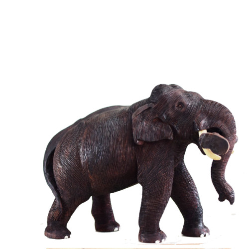 WAGA WOOD ELEPHANT 12 INCH HOLDING WOOD 