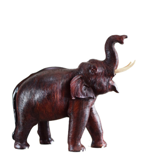 WAGA WOOD ELEPHANT TRUNK UP 12 INCH 