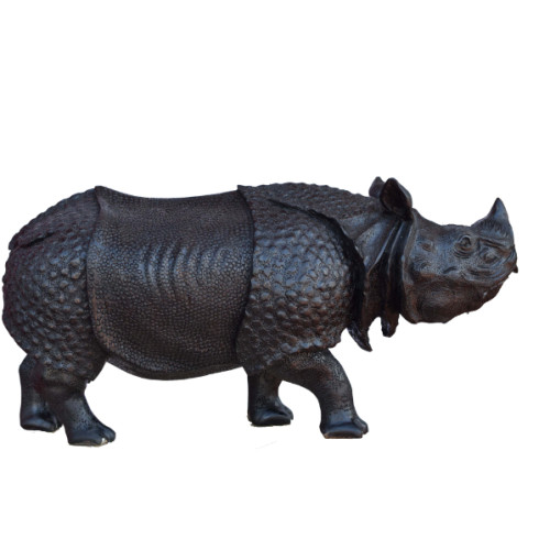WAGA WOOD Rhinoceros 24 INCH Width X 12 inch Height X 8.5 inch Depth 