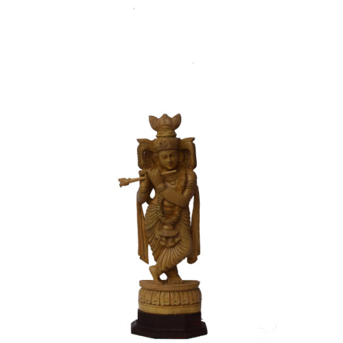 White wood 16 inch Krishna 
