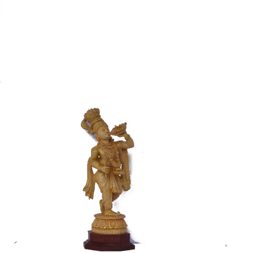WHITE WOOD KRISHNA 14 INCH  Panchajanyam