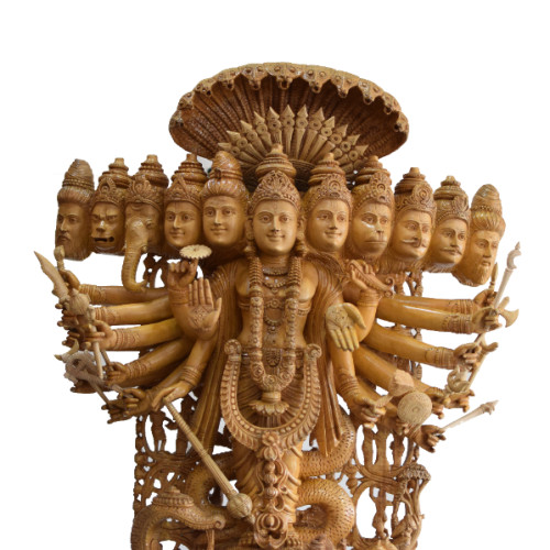 WHITE WOOD VISWAROOPA 48 INCH WITH MAHABARATH STORY FURNISHED 
