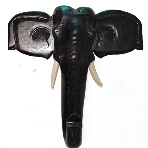 Wooden  Elephant Head wall hang 24 inch size (Waga Wood)