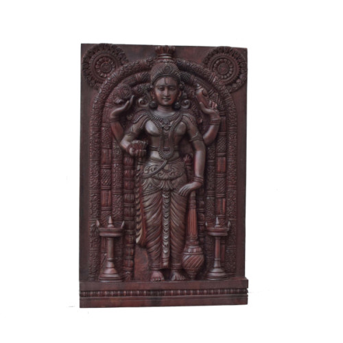 Wooden Wall Panel Krishna (Guruwaurapa) 